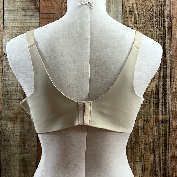 Motherhood Intimates Tan Full Coverage Nursing Bra Womens 40D Back Soothing Clip - Picture 3 of 5